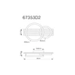 Plafoniera Globo TISHA metal, lemn, plastic, negru, maro, alb,LED, 18W, 3000K, 850Lm - 67353D2