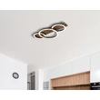 Plafoniera Globo TISHA metal, lemn, plastic, negru, maro, alb,LED, 24W, 3000K, 1200Lm - 67353D3