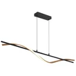 Pendul Globo WATKINS metal, acril, negru, maro, LED, 30W, 3000K, 1130 Lm - 67354H