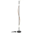 Lampadar Globo WATKINS metal, acril, negru, maro, LED, 30W, 3000K, 1225 Lm - 67354S