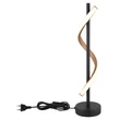Veioza Globo WATKINS metal, plastic, metal, maro, negru, alb, LED, 12.5W, 3000K, 540Lm - 67354T