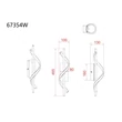 Aplica de perete Globo WATKINS metal, plastic, negru, maro, alb, LED, 12.5W, 3000K, 600Lm - 67354W