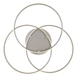 Plafoniera Globo KOMBOS metal, plastic, nichel, alb, LED, 40W, 4000K, 3520Lm - 67355-40N