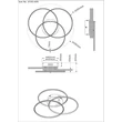 Plafoniera Globo KOMBOS metal, plastic, nichel, alb, LED, 40W, 4000K, 3520Lm - 67355-40N