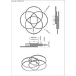 Plafoniera Globo KOMBOS metal, plastic, nichel, alb, LED, 55W, 4000K, 4650Lm - 67355-55N