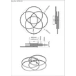 Plafoniera Globo KOMBOS metal, plastic, negru, alb, LED, 55W, 4000K, 3750Lm - 67355-55