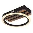 Plafoniera Globo BLEVINS metal, lemn, plastic,  negru, maro, alb, LED, 10W, 3000-4200-6000K, 580Lm - 67360D1