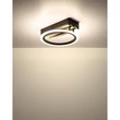 Plafoniera Globo BLEVINS metal, lemn, plastic,  negru, maro, alb, LED, 10W, 3000-4200-6000K, 580Lm - 67360D1