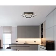 Plafoniera Globo BLEVINS metal, lemn, plastic,  negru, maro, alb, LED, 21W, 3000-4200-6000K, 1210Lm - 67360D3