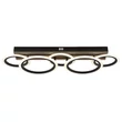 Plafoniera Globo BLEVINS metal, lemn, plastic,  negru, maro, alb, LED, 34W, 3000-4200-6000K, 1750Lm - 67360D4