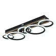 Plafoniera Globo BLEVINS metal, lemn, plastic,  negru, maro, alb, LED, 34W, 3000-4200-6000K, 1750Lm - 67360D4