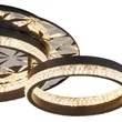 Plafoniera Globo DELLA II metal, plastic, negru, transparent, LED, 24W, 3000K, 1080Lm - 67361C