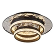 Plafoniera Globo DELLA II metal, plastic, negru, transparent, LED, 24W, 3000K, 1080Lm - 67361C