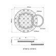 Plafoniera Globo DELLA II metal, plastic, negru, transparent, LED, 24W, 3000K, 1080Lm - 67361C