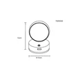 Aplica de perete Globo RANDI plastic, negru, alb, LED, 1.4W, 3000K, 90Lm - 78290AB