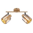 Spot Globo RUN metal, cristal, maro, fumuriu, E14 - 80040246