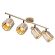 Spot Globo RUN metal, cristal, maro, fumuriu, E14 - 80040446