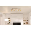 Spot Globo RUN metal, cristal, maro, fumuriu, E14 - 80040446
