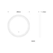 Oglinda Globo RIVAS metal, oglinda, plastic, nichel, LED, 10W, 2700-4000-6500K, 518Lm - 84035