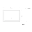 Oglinda Globo RIVAS metal, oglinda, plastic, nichel, LED, 10W, 2700-4000-6500K, 512Lm - 84036