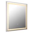 Oglinda Globo RIVAS metal, oglinda, plastic, nichel, alb, LED, 10W, 2700-4000-6500K, 512Lm - 84037