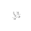 Aplica de perete IdealLux DYNAMITE metal, alama, GU10 - 347653