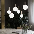 Pendul IdealLux ODEON metal, sticla, alb, LED, 20W, 3000k, 3200Lm - 349213