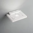 Aplica de perete IdealLux BLOCK metal, plastic, alb, LED, 10W, 3000K, 900Lm - 350554