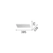 Aplica de perete IdealLux BLOCK metal, plastic, alb, LED, 30W, 3000K, 2700Lm - 350752