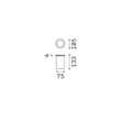 Lampa incastrata exetrior IdealLux PARK metal, sticla, gri, GU10, IP67 - 351780
