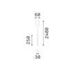 Pendul IdealLux LOOK metal, alb, LED, 11,5W, 3000K, 1000Lm - 352114