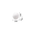 Aplica de perete IdealLux COTTON metal, sticla, alb, E14 - 352336