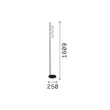 Lampadar IdealLux BINOMIO metal, plastic, alama, alb, G9 - 353265