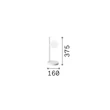 Veioza IdealLux BINOMIO metal, plastic, negru, alb, G9 - 353302