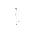 Aplica de perete IdealLux LOOK metal, alama, LED, 9W, 3000K, 900Lm - 353364