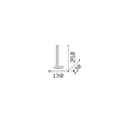 Veioza IdealLux DORICA metal, acril, gri, alb, LED, 8W, 3000K, 930Lm - 354149