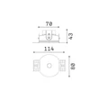 Accesorii pentru spot incastrabil IdealLux BEYOND metal, alb - 355870