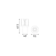 Sursa de lumina pentru spot incastrabil IdealLux BEYOND metal, negru, LED, 10W, 3000K, 1000Lm - 355979