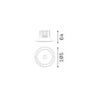 Spot incastrabil IdealLux INFINITY metal, alb, LED, 12W, 3000K, 1000Lm - 356143