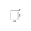 Panou LED IdealLux  plastic, alb, LED, 31W, 4000K, 4750Lm - 363974