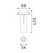 Spot incastrabil IdealLux PLAY metal, alb , LED, 7W, 4000K, 560Lm - 364766
