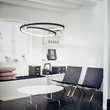 Pendul IdealLux OZ metal, acril, negru, alb, LED, 75W, 3000K, 8300Lm - 364896
