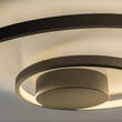 Plafoniera IdealLux OZ metal, acril, negru, alb, LED, 52W, 3000K, 6100Lm - 365053
