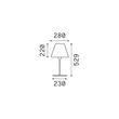 Lampadar exterior IdealLux ARCADIA metal, plastic, alb, E27 - 365756