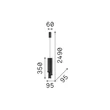 Pendul IdealLux DORICA metal, acril, alb, LED, 27W, 3000K, 2750Lm - 366470