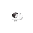 Aplica de perete IdealLux BLOOM metal, sticla, alama, chihlimbar, alb, E27 - 366555