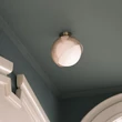 Plafoniera IdealLux BLOOM metal, sticla, alama, chihlimbar, alb, E27 - 366579