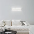 Aplica de perete IdealLux DELTA metal, acril, alb, G9 - 366753
