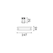 Lampa incastrata IdealLux LIKA metal, alb, LED, 12,5W, 3000K, 1100m - 367323