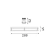 Lampa incastrata IdealLux LIKA metal, alb, LED, 21W, 3000K, 1950m - 367330